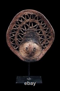 Masque à igname, yam mask, oceanic art, tribal art, Papua New Guinea, 20 x 19 cm