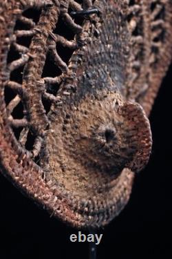 Masque à igname, yam mask, oceanic art, tribal art, Papua New Guinea, 20 x 19 cm
