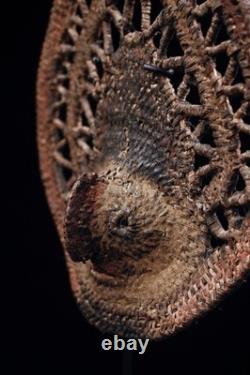 Masque à igname, yam mask, oceanic art, tribal art, Papua New Guinea, 20 x 19 cm