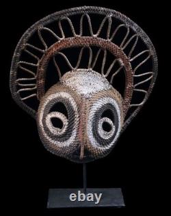 Masque à igname, yam mask, oceanic art, tribal art, Papua New Guinea, 36 x 36 cm