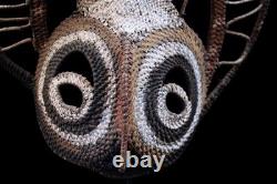 Masque à igname, yam mask, oceanic art, tribal art, Papua New Guinea, 36 x 36 cm