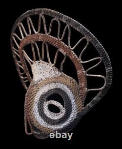 Masque à igname, yam mask, oceanic art, tribal art, Papua New Guinea, 36 x 36 cm