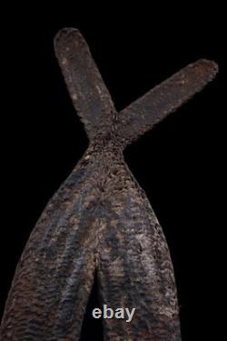 Masque à igname, yam mask, oceanic art, tribal art, Papua New Guinea, 52 x 15 cm