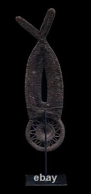 Masque à igname, yam mask, oceanic art, tribal art, Papua New Guinea, 52 x 15 cm