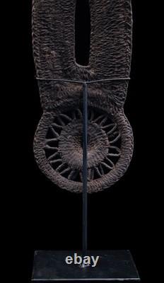 Masque à igname, yam mask, oceanic art, tribal art, Papua New Guinea, 52 x 15 cm