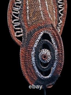 Masque à igname, yam mask, oceanic art, tribal art, Papua New Guinea, 53 x 27 cm