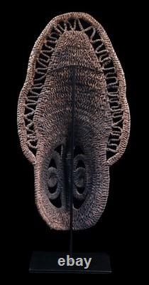 Masque à igname, yam mask, oceanic art, tribal art, Papua New Guinea, 53 x 27 cm
