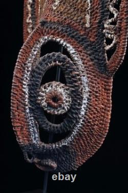 Masque à igname, yam mask, oceanic art, tribal art, Papua New Guinea, 53 x 27 cm