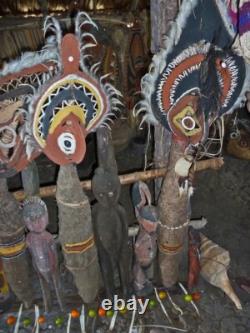 Masque à igname, yam mask, oceanic art, tribal art, Papua New Guinea, 53 x 27 cm