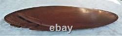 Massim Trobriand Papua New Guinea Carved Wood Tray Shallow Bowl 48cm Long