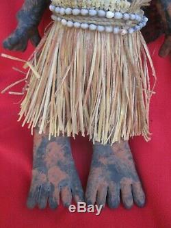 Mendi Valley Headhunter Female Mud Payback Doll Papua New Guinea