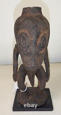 Middle Ramu River Hunting Charm on Stand, Papua New Guinea, 7.5 inch