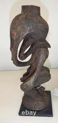 Middle Ramu River Hunting Charm on Stand, Papua New Guinea, 7.5 inch