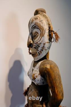 Middle Sepik Region, Papua New Guinea Suspension / Food Hook Figure 1950s