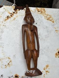 Moai Tangata Papua New Guinea rapa nui tribal bird man wooden statue