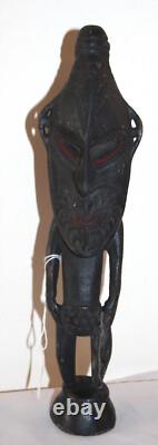 Murik Lakes Ancestor Figure Carving, Lower Sepik River Papua New Guinea. 12 in