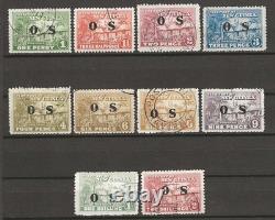 NEW GUINEA 1925/31 SG O22/O30 + O27a USED