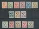 NEW GUINEA 1931 AIRMAIL BIRD of PARADISE withdate scrolls (Scott C14-C27) VF MH zy