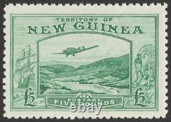 NEW GUINEA 1935 Bulolo Airmail £5 green. MNH. RARE