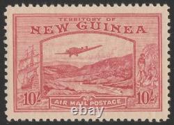 NEW GUINEA 1939 Bulolo Airmail 10/- pink. MNH. Key stamp