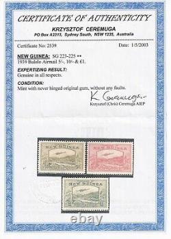 NEW GUINEA 1939 SG 224 MNH Cat £600 comes with Ceremuga COA