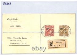 NEW GUINEA Cover KGV Air Mail 5s 2s HIGH VALUES Rabaul Reg 1932 Nomotanai XC269