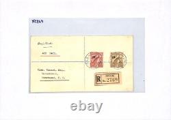 NEW GUINEA Cover KGV Air Mail 5s 2s HIGH VALUES Rabaul Reg 1932 Nomotanai XC269