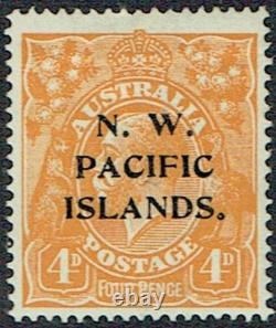 NWPI New Guinea Line through 4d fine lhm 4th setting SG70c Cat £450