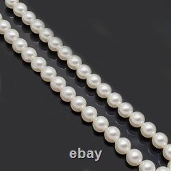 Natural Papua New Guinea Silver WHITE 10.00 MM Round South Sea Pearl Strand 14