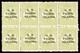 New Guinea 1918 KGV Roo 3d greenish-olive Die I block of 8 MNH / MLH. SG 109