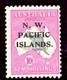 New Guinea 1919 KGV 10s grey & bright pink (Die II) MLH. SG 117. Sc 37