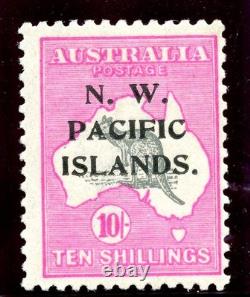 New Guinea 1919 KGV 10s grey & bright pink (Die II) MLH. SG 117. Sc 37
