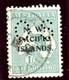 New Guinea 1921 Official 1s pale blue-green (Die II) very fine used. SG O11b