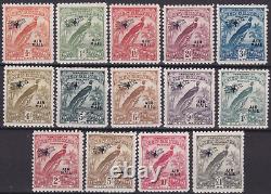 New Guinea 1931 SG 163-176 Airmail Set of 14 to £1 Large Part o. G