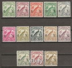 New Guinea 1932/34 Sg O42/o54 Mint