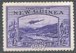 New Guinea 1935 KGV £2 bright violet SG# 204 Mint Lightly Hinged MLH Signed