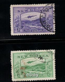 New Guinea #C44 #C45 Very Fine Used With Neat Date Cancels