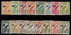 New Guinea GV SG190-203, 1932-34 air set redrawn witho dates set, M MINT. Cat £275