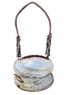 New Guinea Headhunter Vintage Kina Shell Warrior Breastplate Necklace