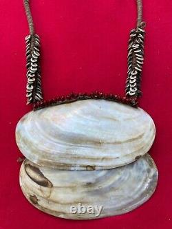 New Guinea Headhunter Vintage Kina Shell Warrior Breastplate Necklace