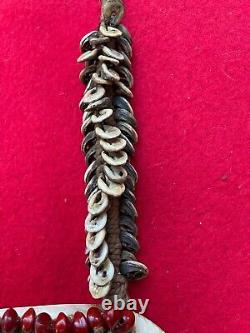 New Guinea Headhunter Vintage Kina Shell Warrior Breastplate Necklace