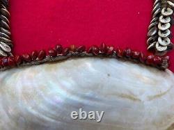 New Guinea Headhunter Vintage Kina Shell Warrior Breastplate Necklace