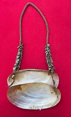 New Guinea Headhunter Vintage Kina Shell Warrior Breastplate Necklace