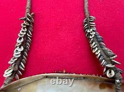 New Guinea Headhunter Vintage Kina Shell Warrior Breastplate Necklace