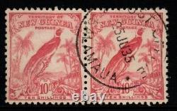 New Guinea Sg188 1932 10/= Pink Fine Used Pair