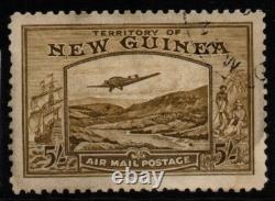 New Guinea Sg223 1939 5/= Olive-brown Fine Used