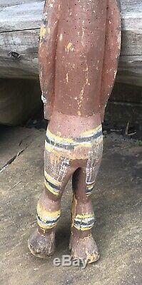 OCEANIC POLYNESIAN PAPUA NEW GUINEA CARVED WOOD FIGURE 83 Cm Tall