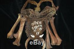 ORIG $399 PAPUA NEW GUINEA witchdoctors BAG, teeth 10 PROV 1900S