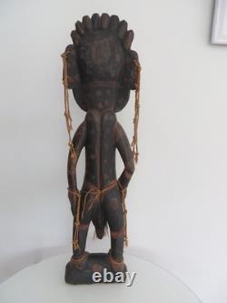 Ocean art, tribal art. Ancestor wooden sculpture Sepik River Papua New Guinea