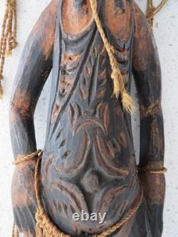 Ocean art, tribal art. Ancestor wooden sculpture Sepik River Papua New Guinea